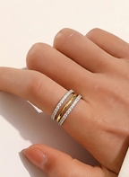 Trinity Mixed-Metal Ring
